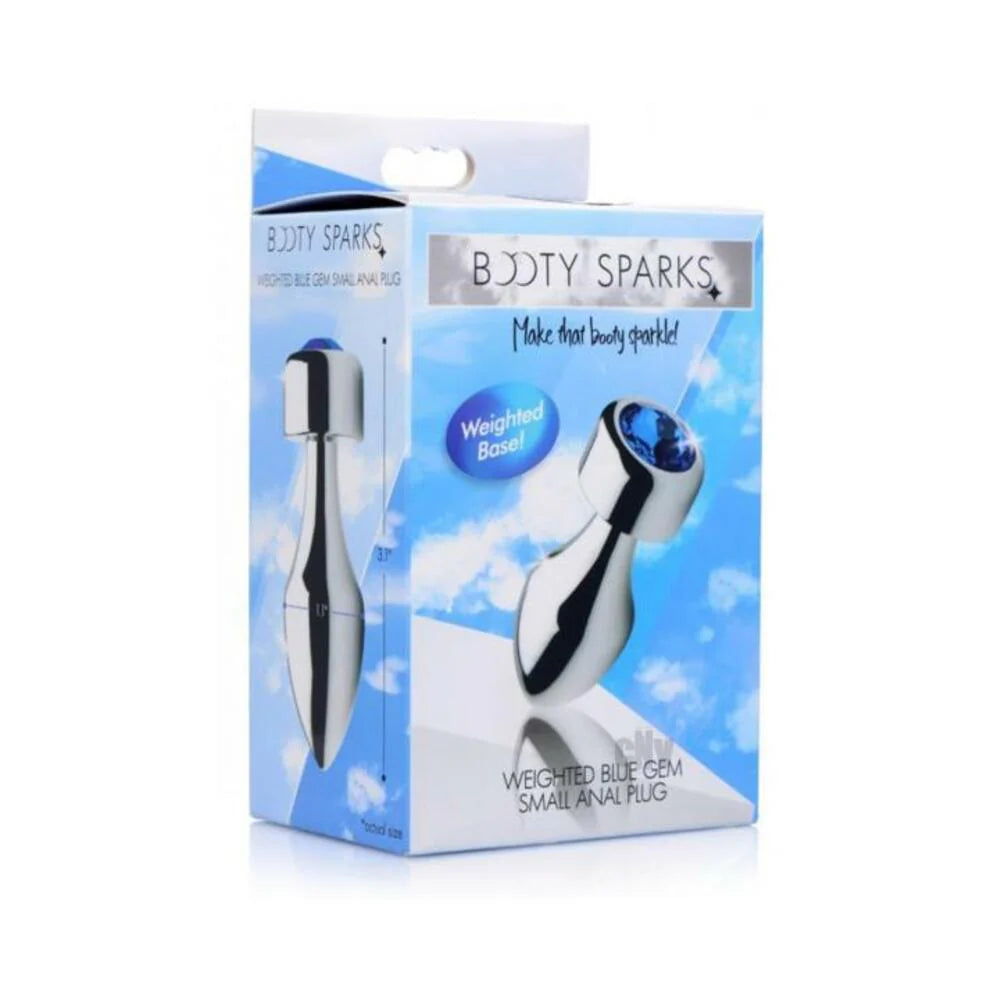 Booty Sparks Weighted Aluminum Plug Blue Small