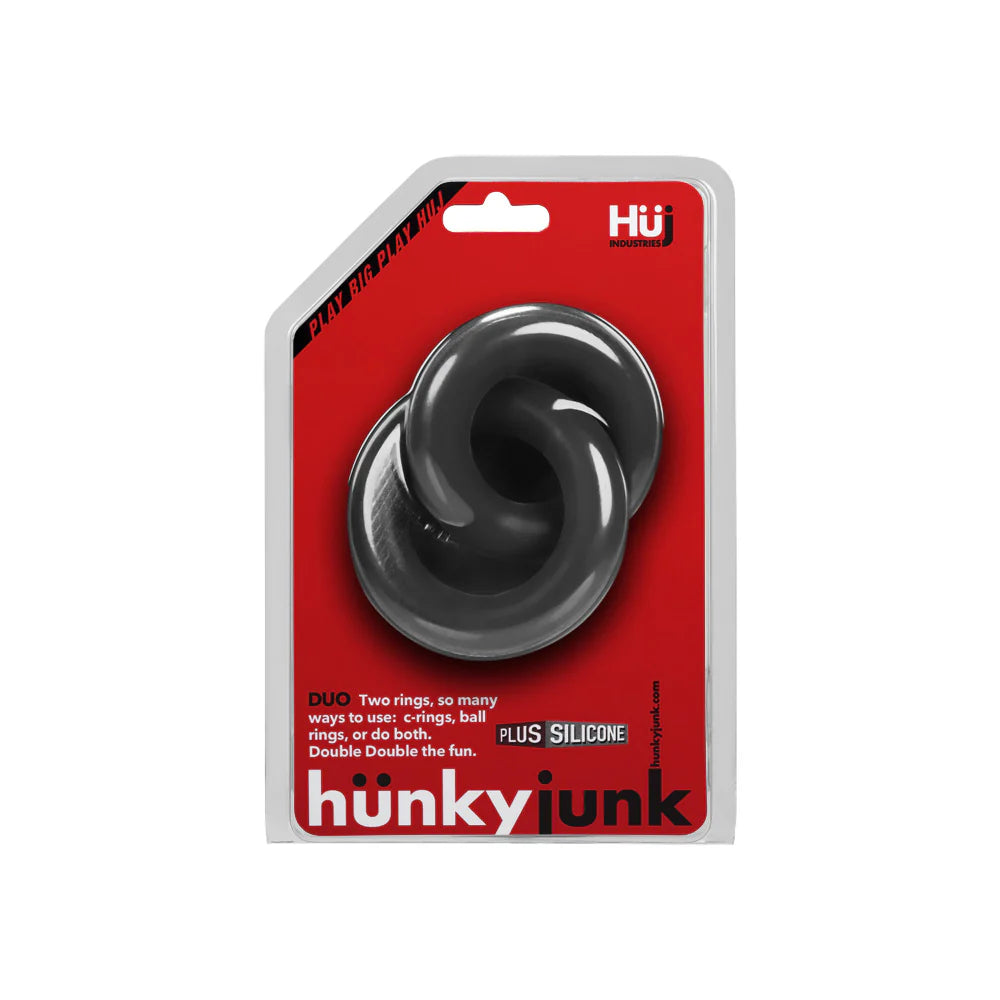 Hunky Junk Duo Linked Cock & Ball Rings - Tar
