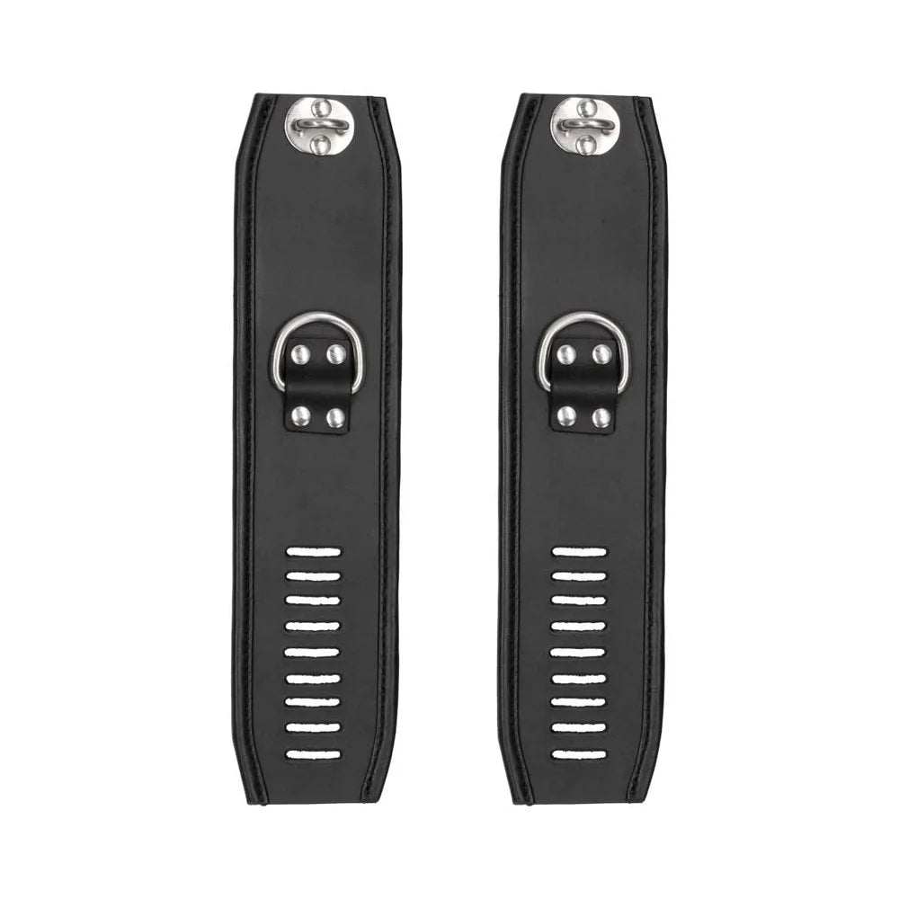 Ouch! Pain - Saddle Leather Asylum Hand-cuff With Padlock