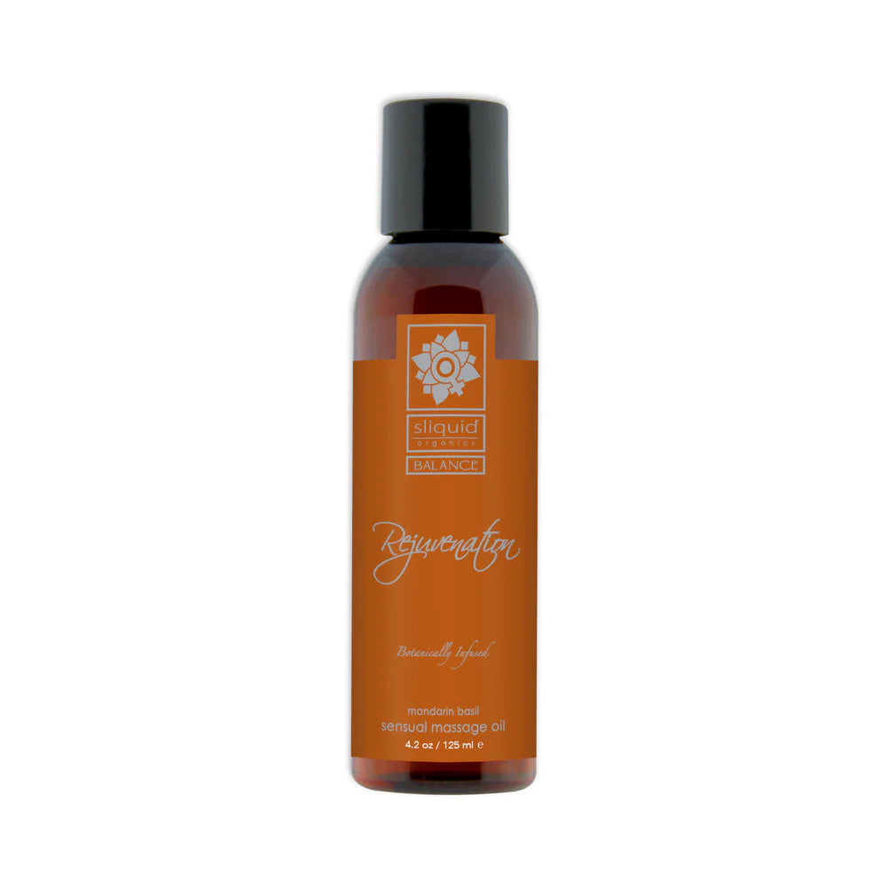 Sliquid Organics Balance Massage Oil Rejuvenation (mandarin Basil) 4.2oz