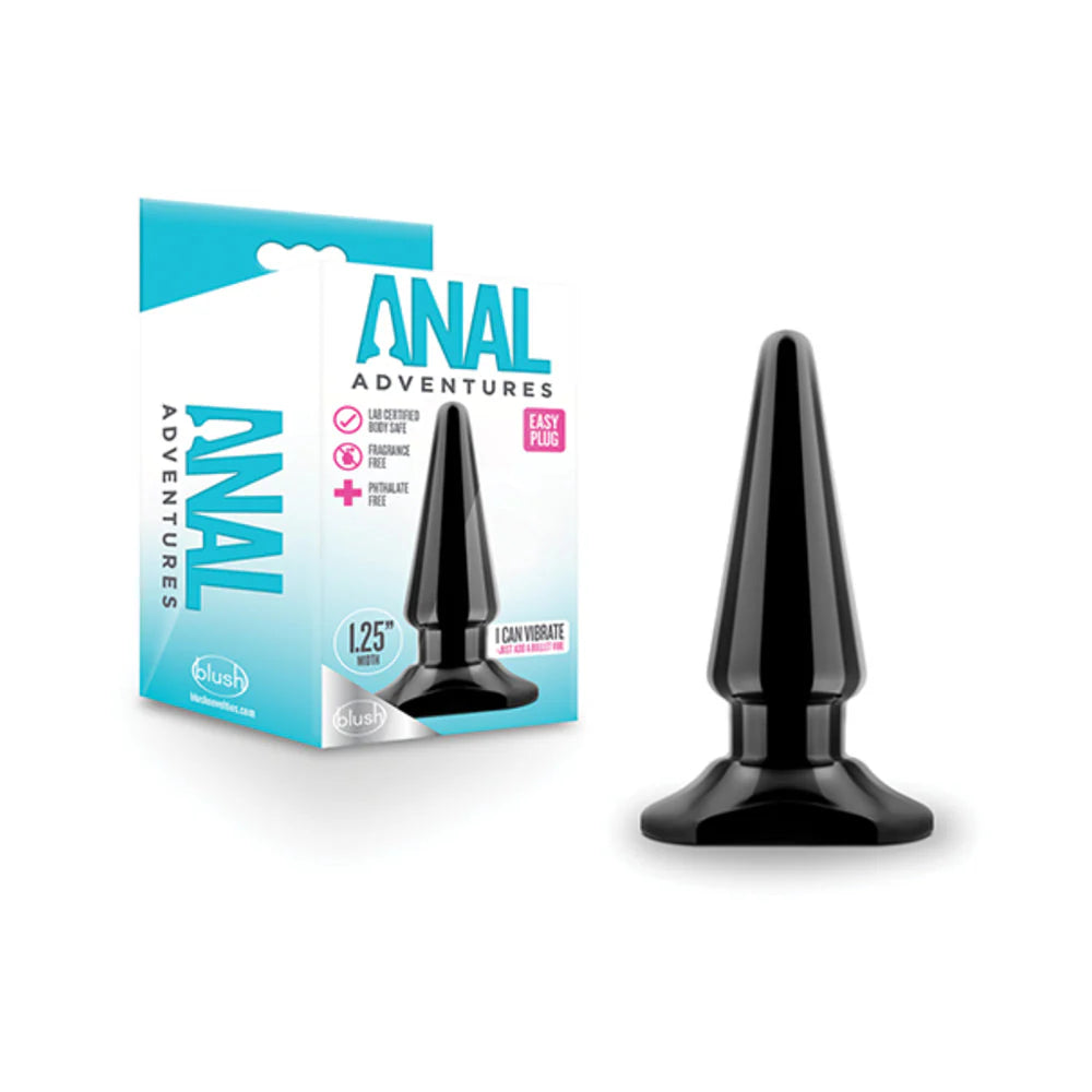 Anal Adventures Easy Plug Black