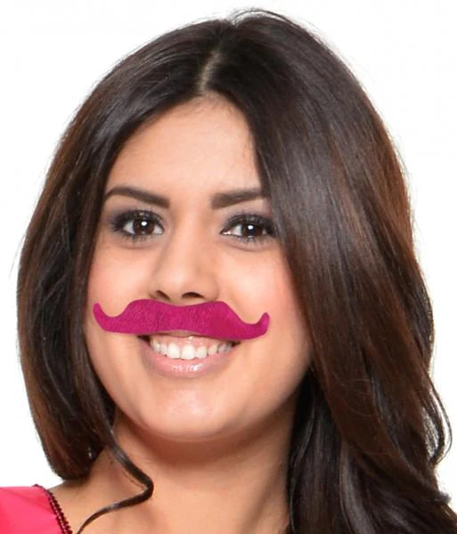 Mustache Party Kit Favors 6 Count Pink