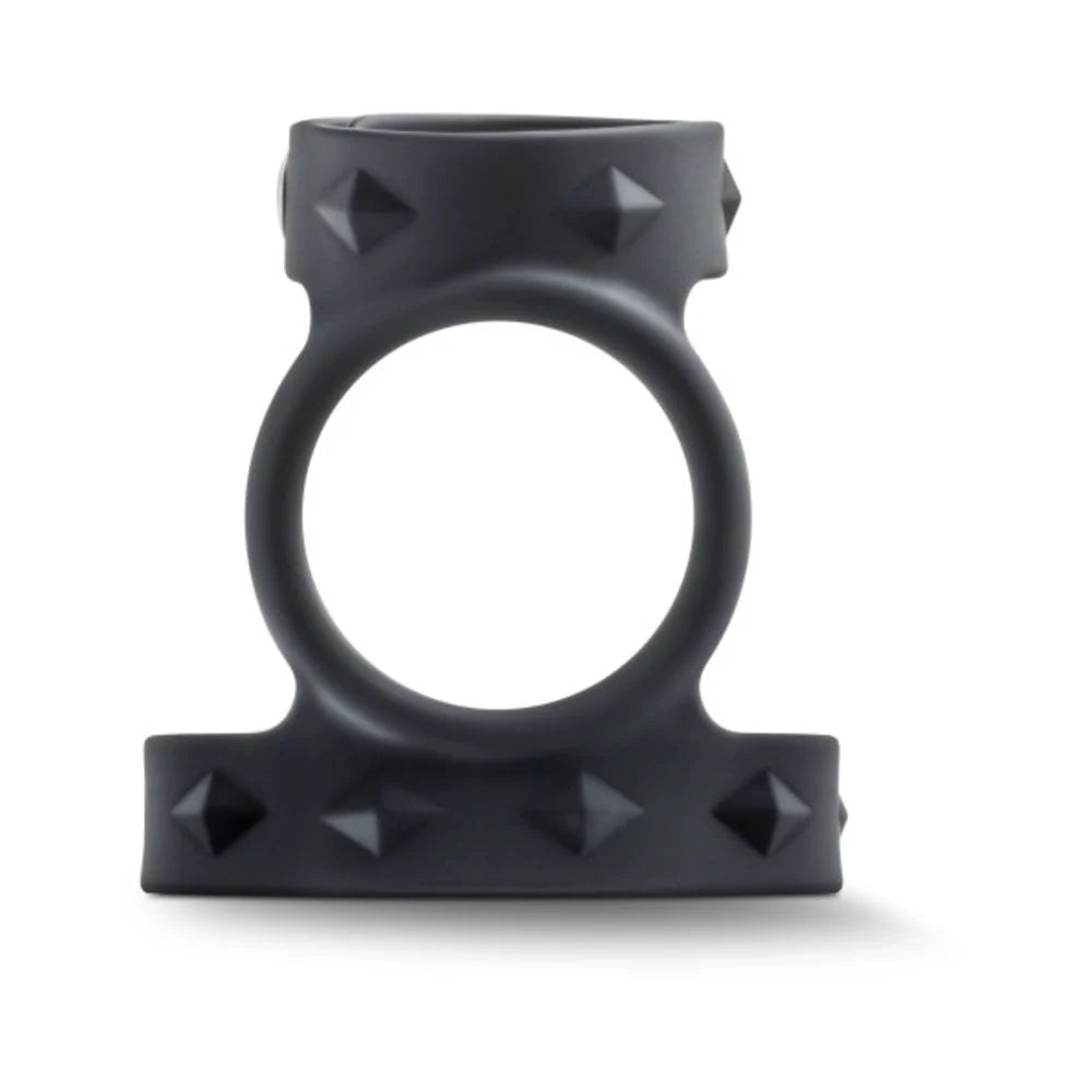 Performance - Vs8 - Silicone Double Cock & Ball Strap - Black