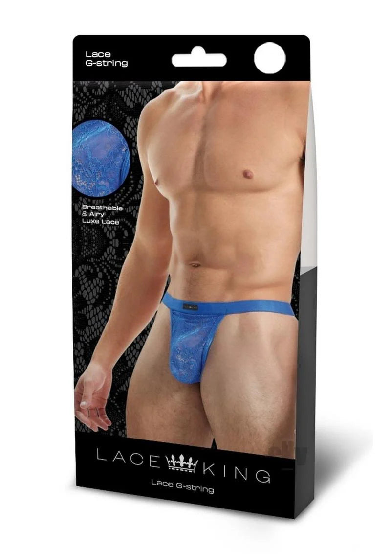 Lace King Lace Gstring S/m Blu