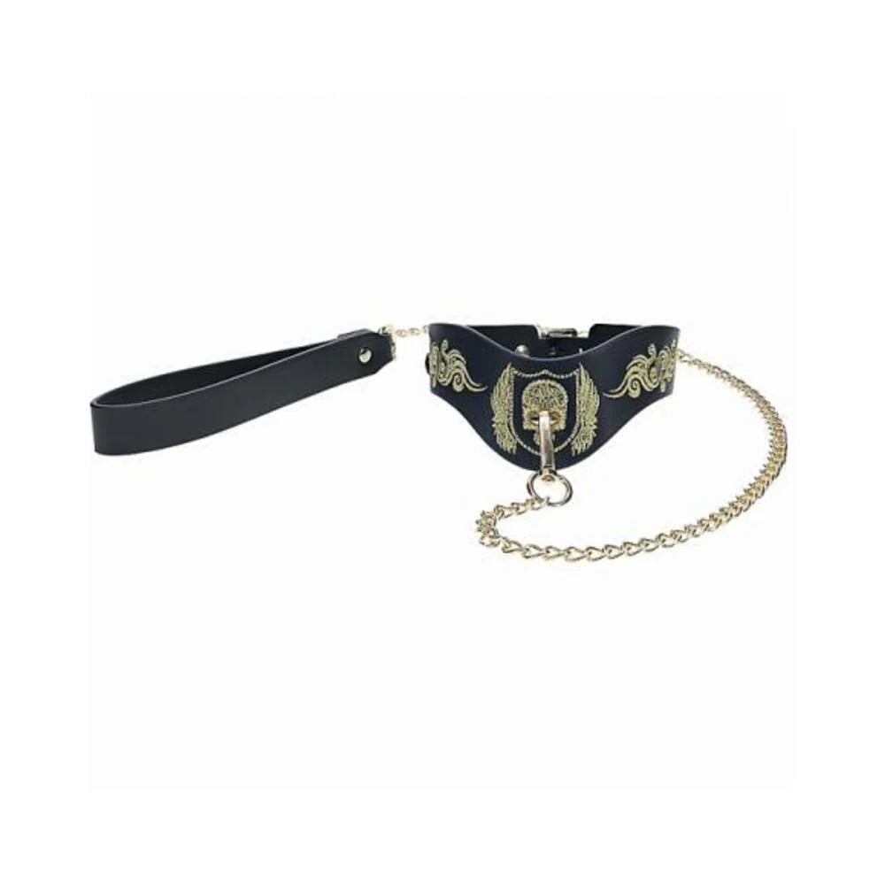 Ouch! London Collection Collar With Leash