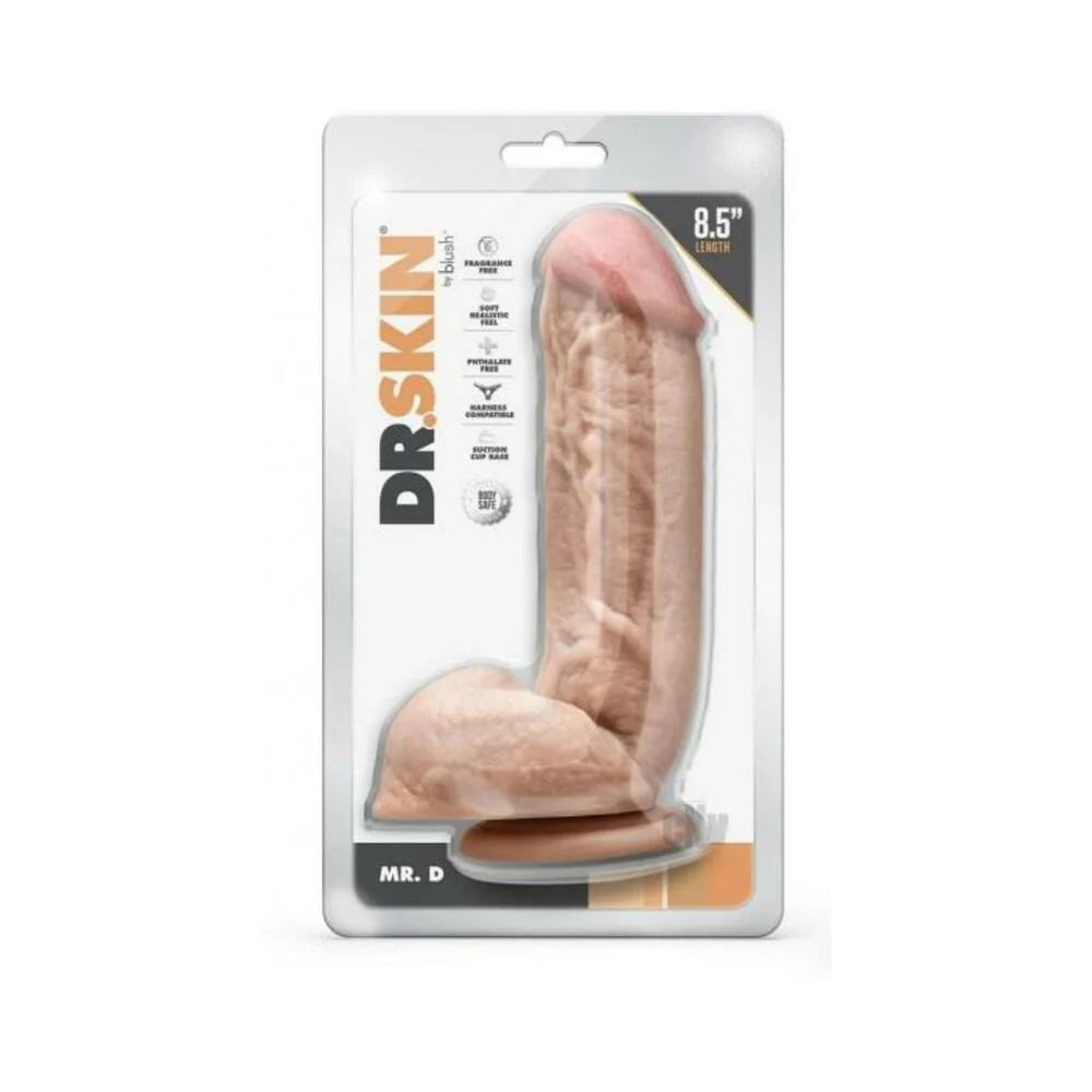 Dr Skin Mr D 8.5 Dildo Balls Beige