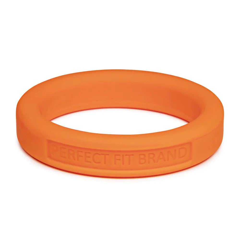 Classic 1.75 (44 mm) Silicone Med. Stretch Penis Ring Orange