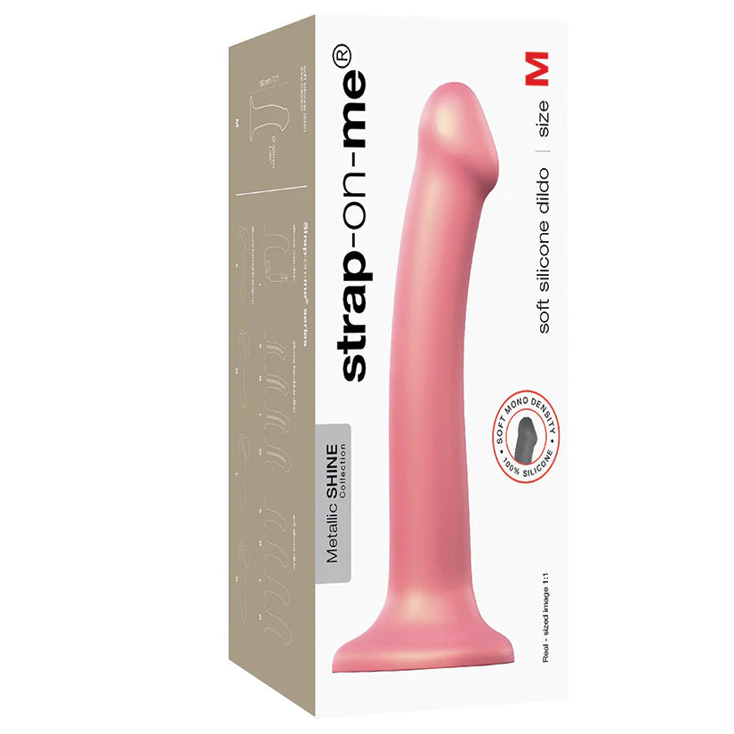 Strap On Me Flexible Dildo - Metallic Rose
