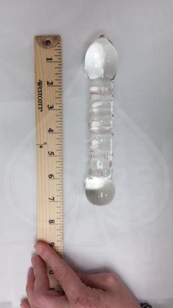Spiral Staircase Full Tip Glass Dildo