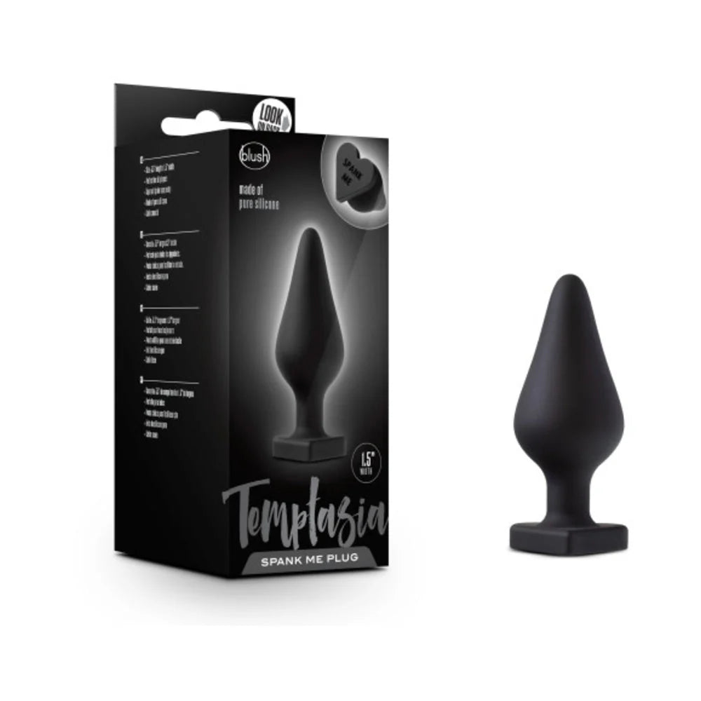 Temptasia Spank Me Butt Plug Black
