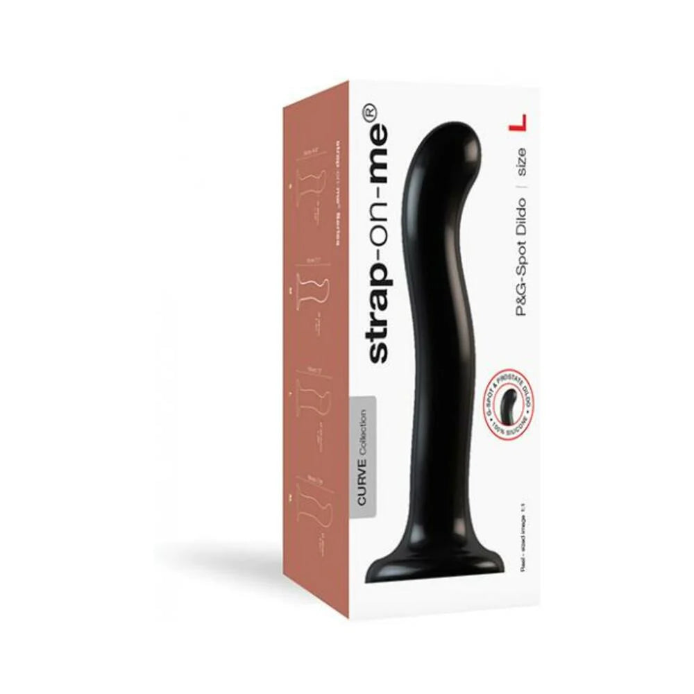 Strap On Me Silicone P&g Spot Dildo - Large Black