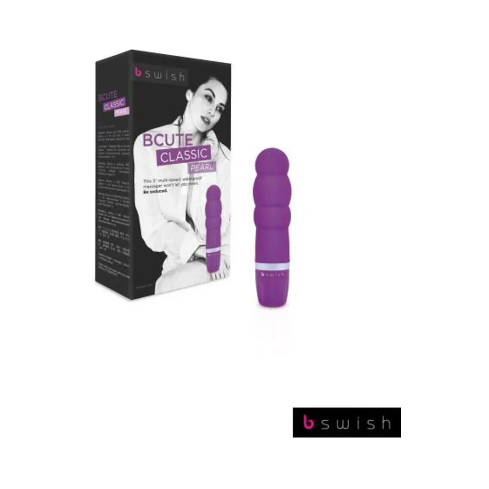 B Swish Bcute Classic Pearl Vibrator Purple