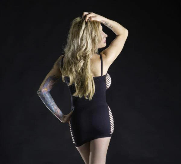 Naughty Girl Spaghetti String Dress O/s (net)