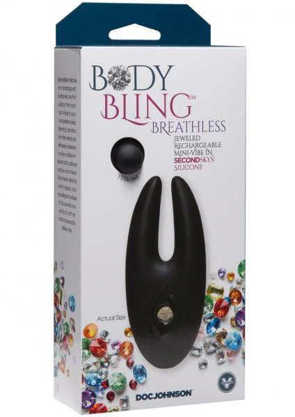 Body Bling Breathless Mini Vibe Silver Clitoral Stimulator