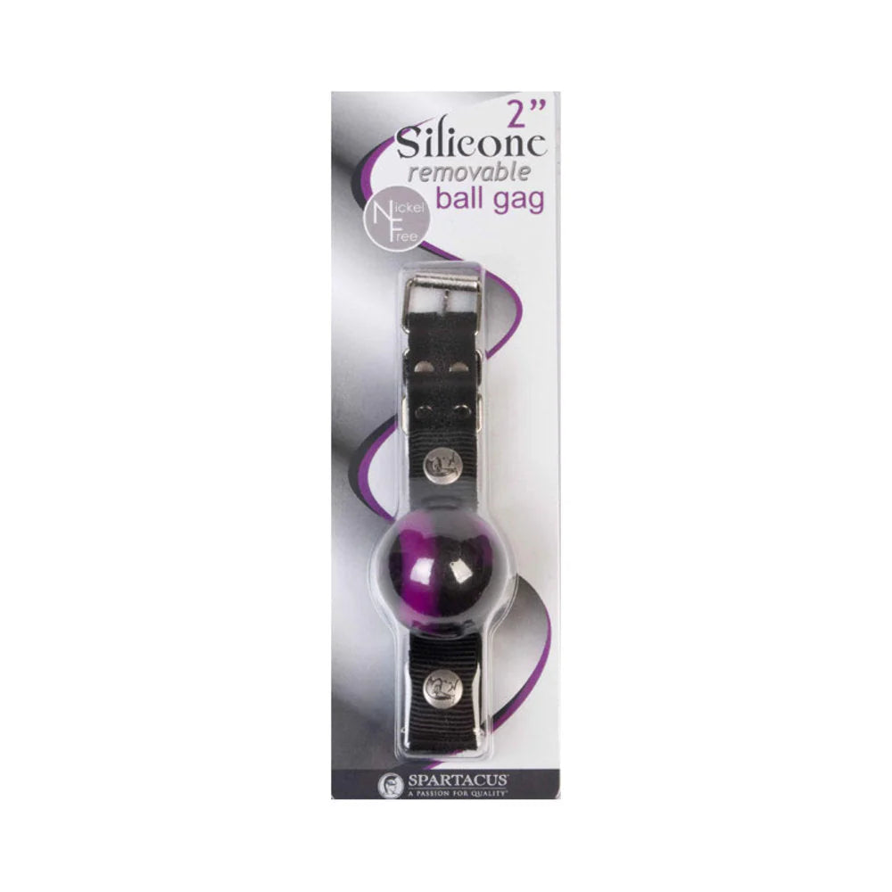 Spartacus Silicone Removable Ball Gag 2 inches Swirl