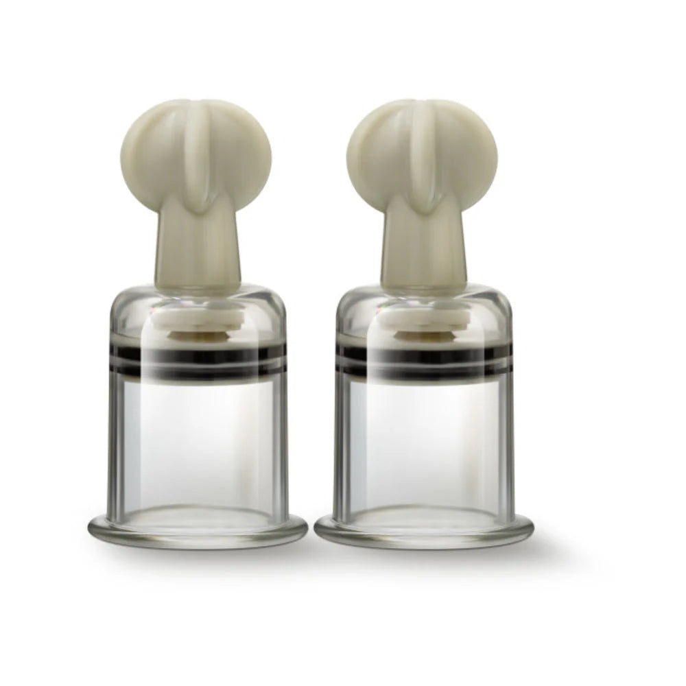 Temptasia - Clit And Nipple Large Twist Suckers - Set Of 2 - Clear