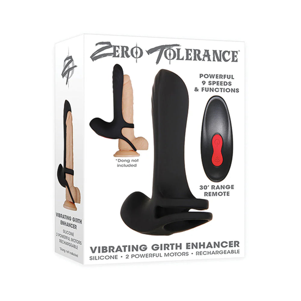 Zt Vibrating Girth Enhancer Rechargable Black