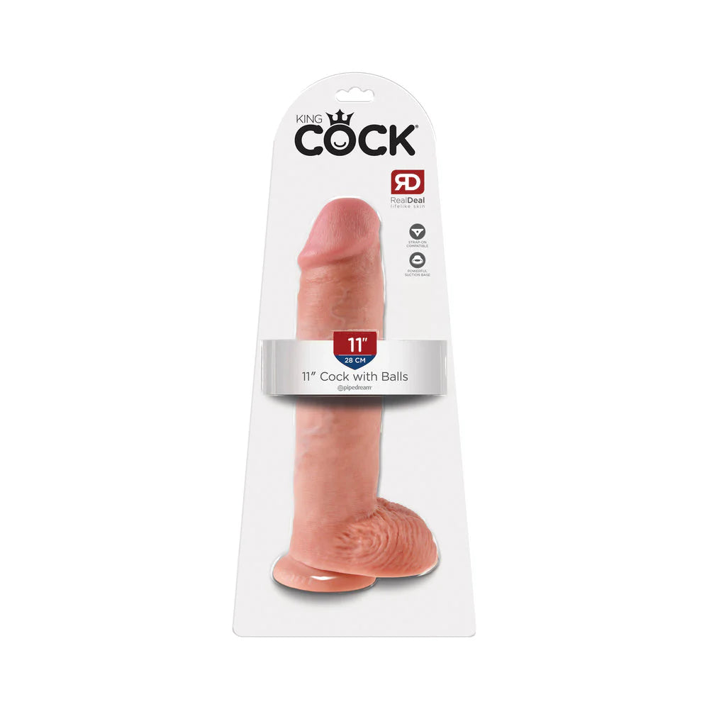 King Cock 11" Cock - Beige