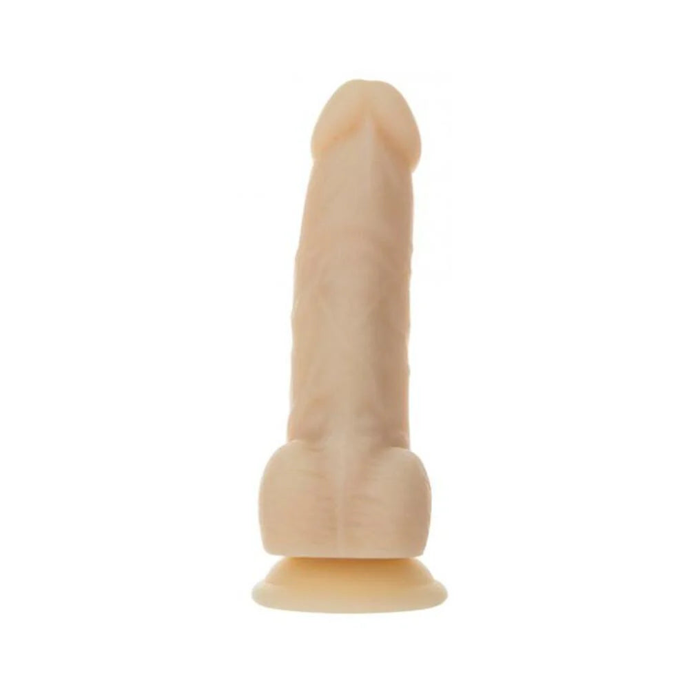 Naked Addiction Rotating & Vibrating Dong With Remote 7" Vanilla