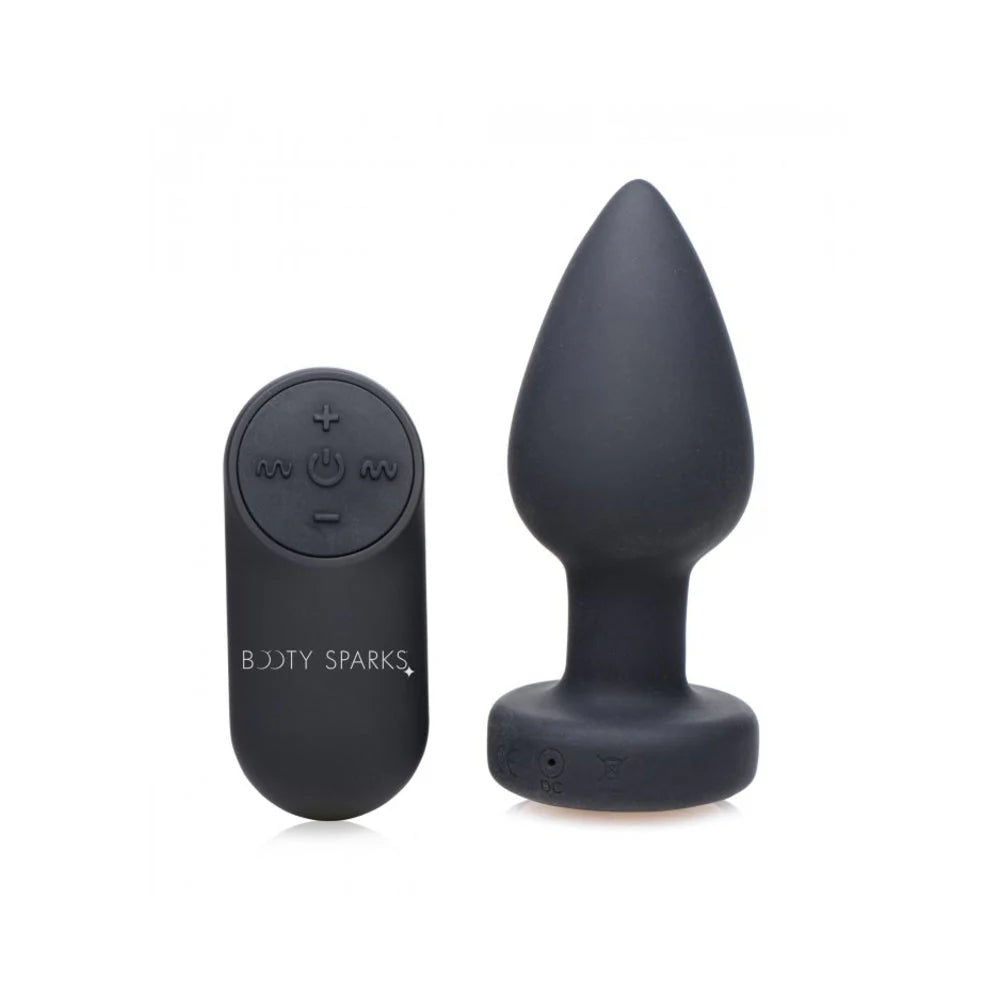 Silicone Vibrating Led Plug - Medium