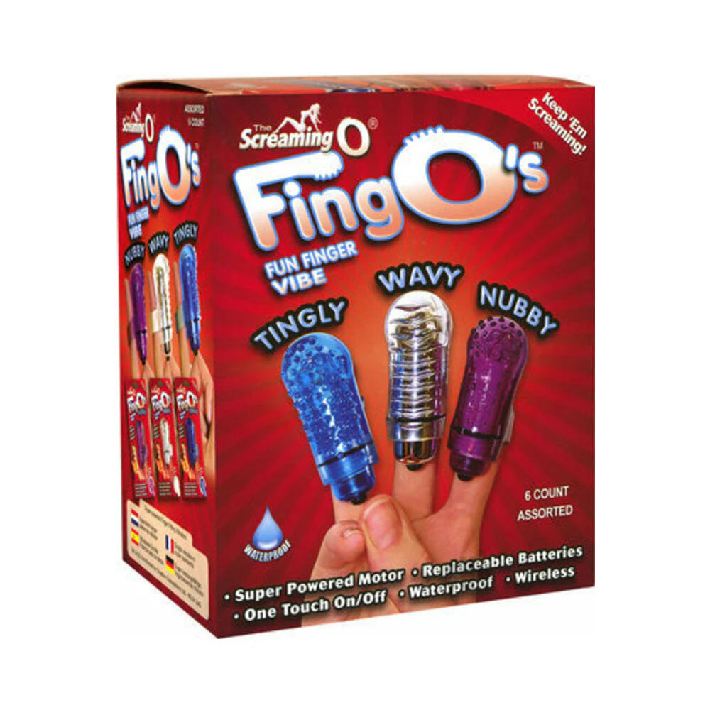 The FingO Box Of 6 Assorted Finger Vibrator