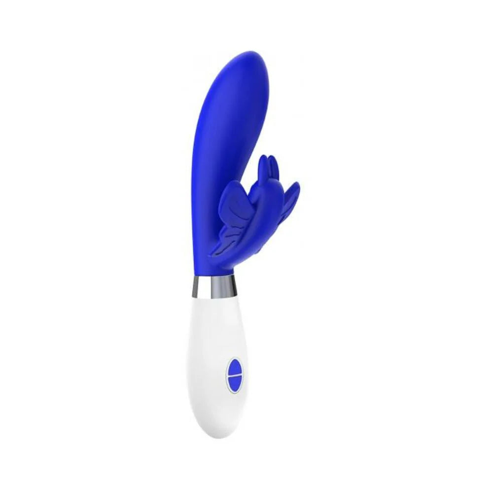Luna Neon Alexios Ultra-soft Silicone Dual Stimulator Blue