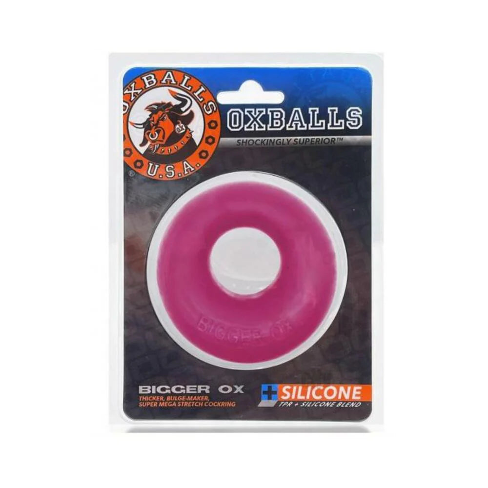 Oxballs Bigger Ox Thick Cockring Silicone Tpr Hot Pink Ice