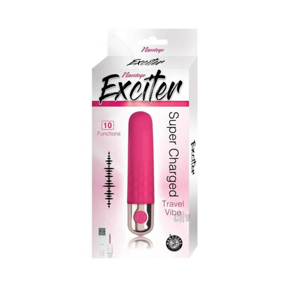 Exciter Travel Vibe Rechargeable Silicone Pink