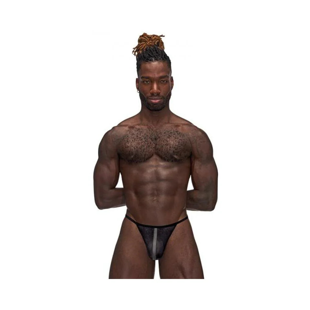 Mp Landing Strip Micro Thong Black S/m