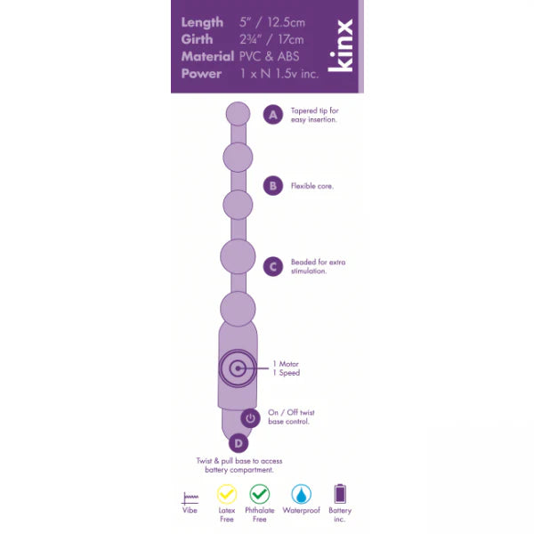 Anovibe Vibrating Anal Beads Kinx