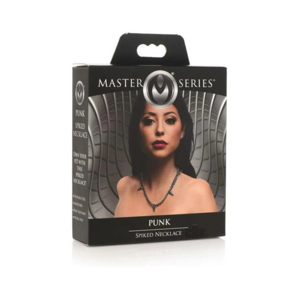 Ms Punk Spiked Necklace Silver