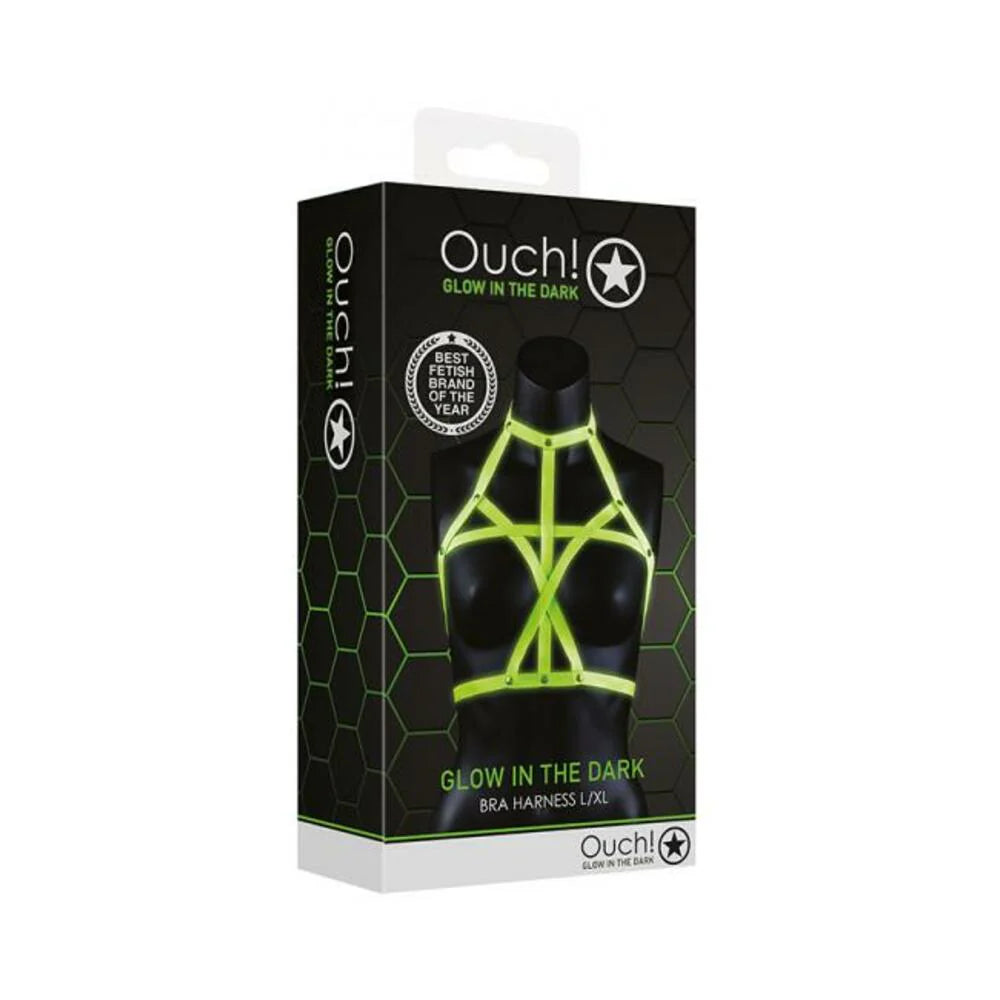 Ouch Bra Harness Gitd S/m