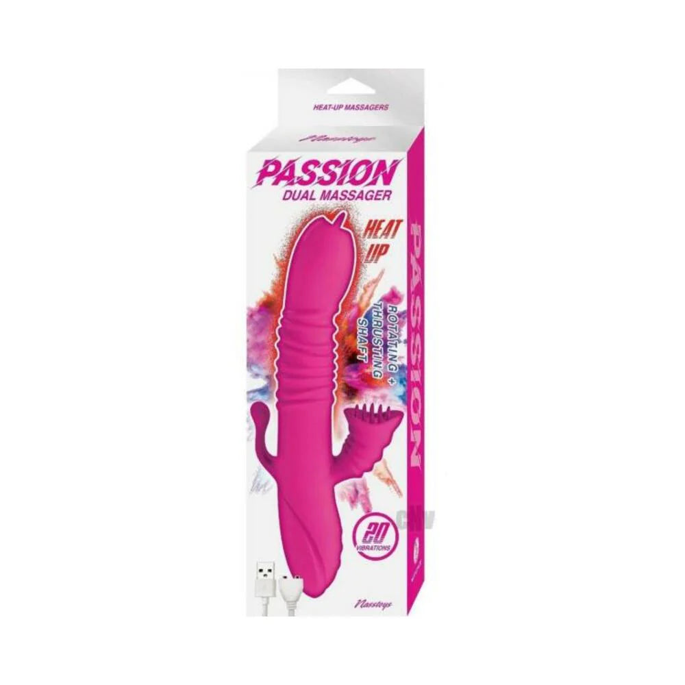 Passion Dual Massager Heat Up Pink