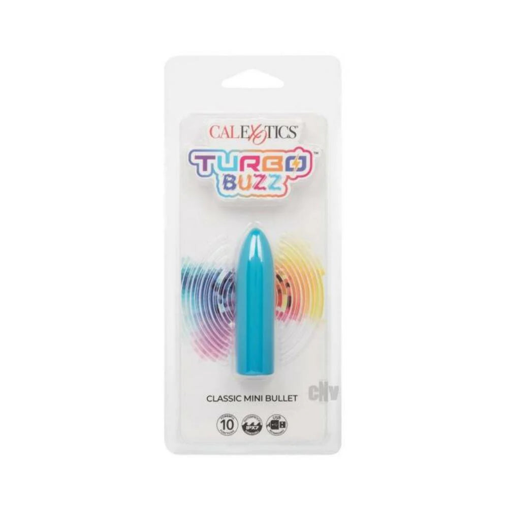 Turbo Buzz Classic Mini Bullet Stimulator - Blue