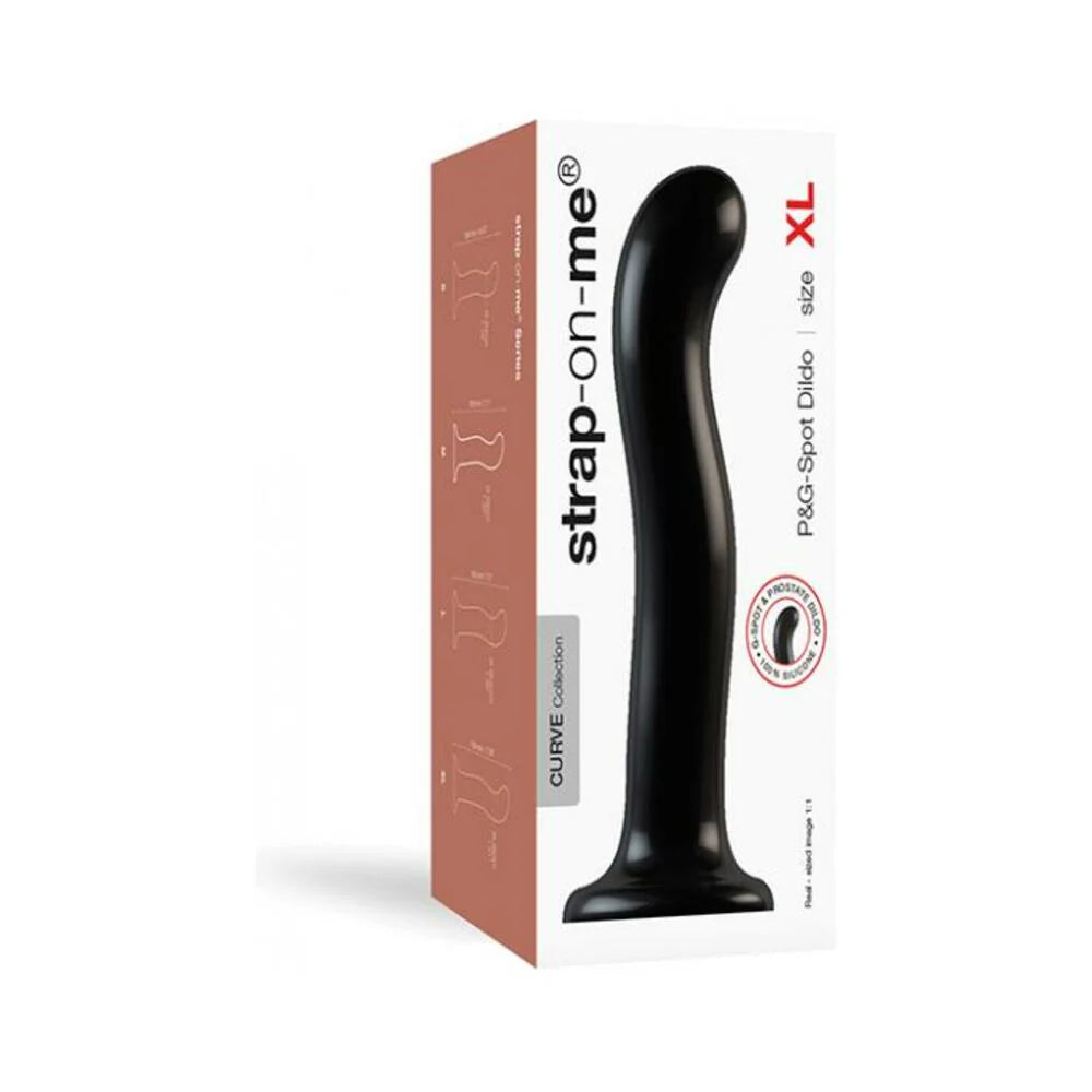 Strap On Me Silicone P&g Spot Dildo - Xlarge Black
