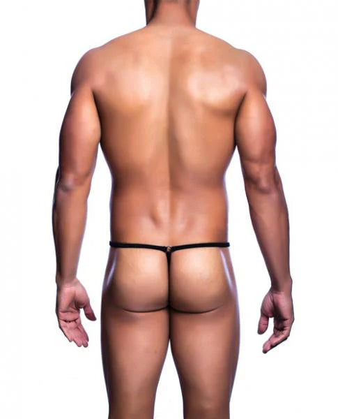 Mob Tear Drop Thong Black L/xl