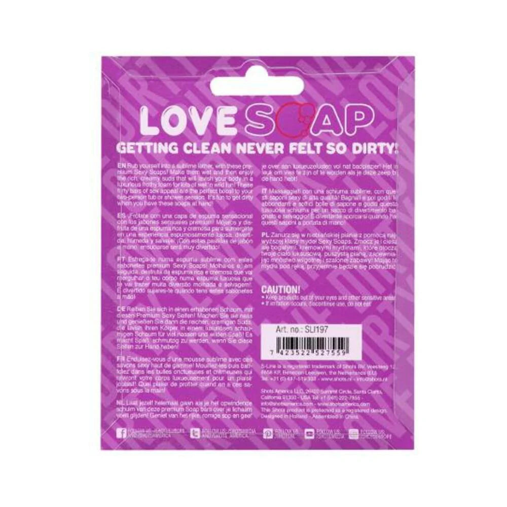 S-line Heart Soap - Dirty Love - Lavender Scented