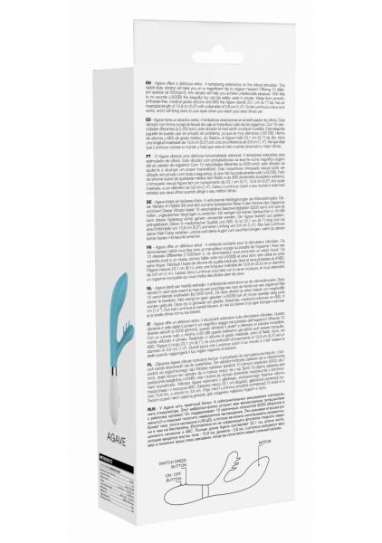 Agave Ultra Soft Silicone 10 Speeds Turquoise