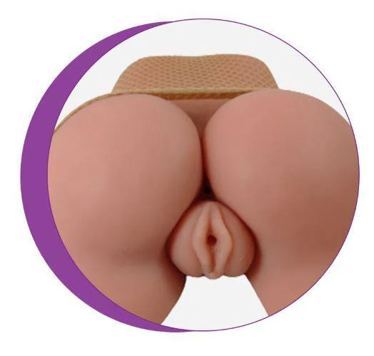 Cloud 9 Realistic Pussy & Ass Body Mold W/spread Legs Tan