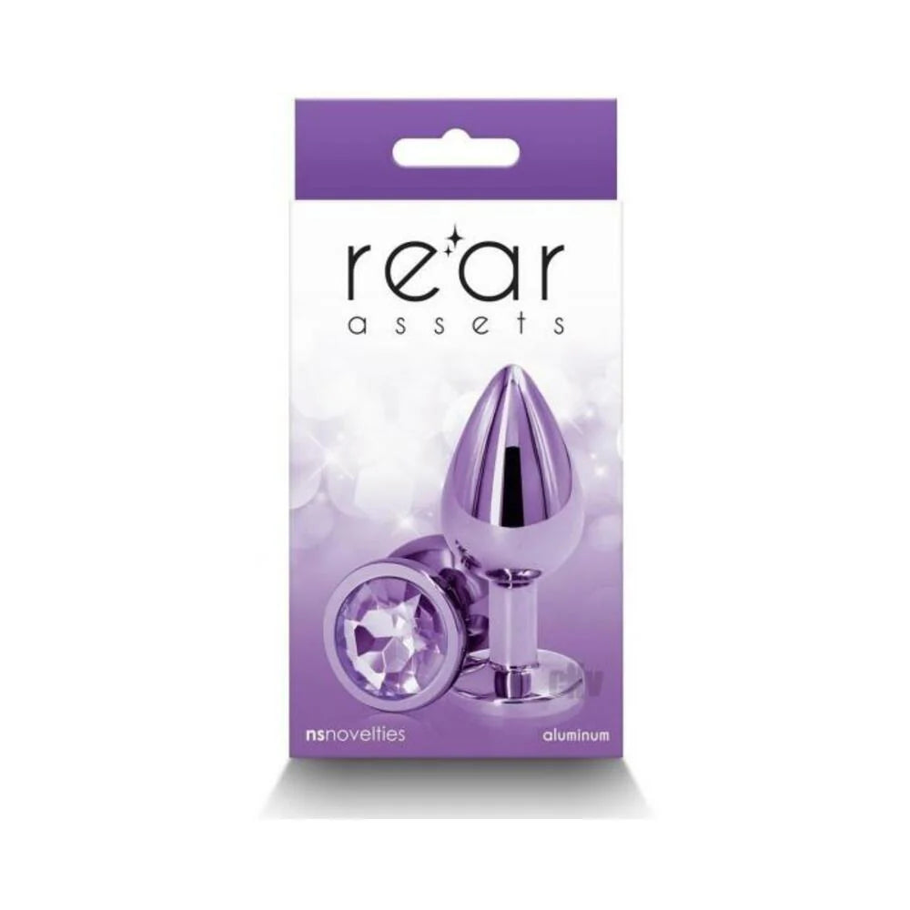 Rear Assets Metal Anal Plug Medium Purple