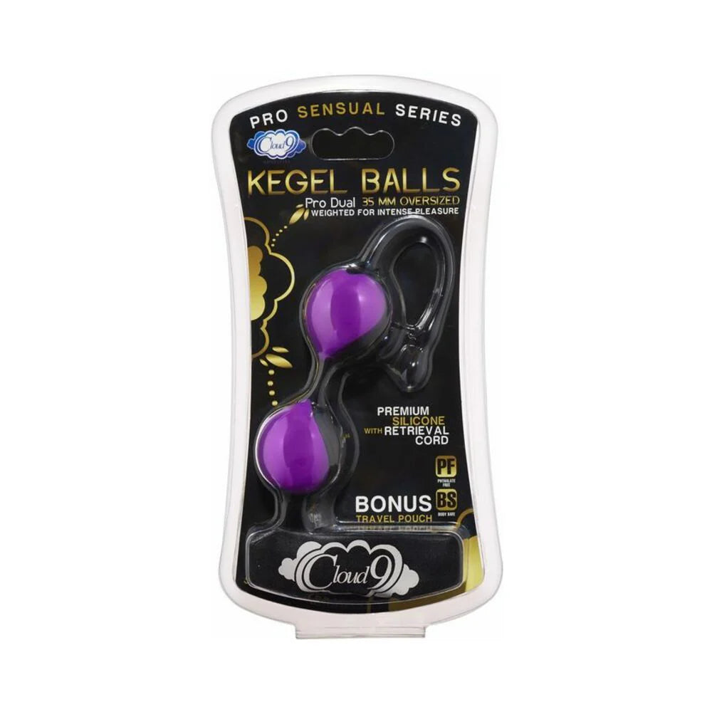 Cloud 9 Dual Density Real Touch Dildo with Balls 8 inches Brown