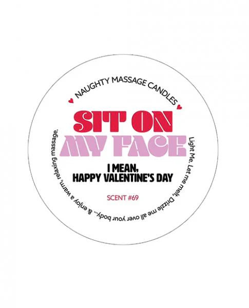 Kama Sutra Mini Massage Valentines Candle - 1.7 Oz Sit On My Face