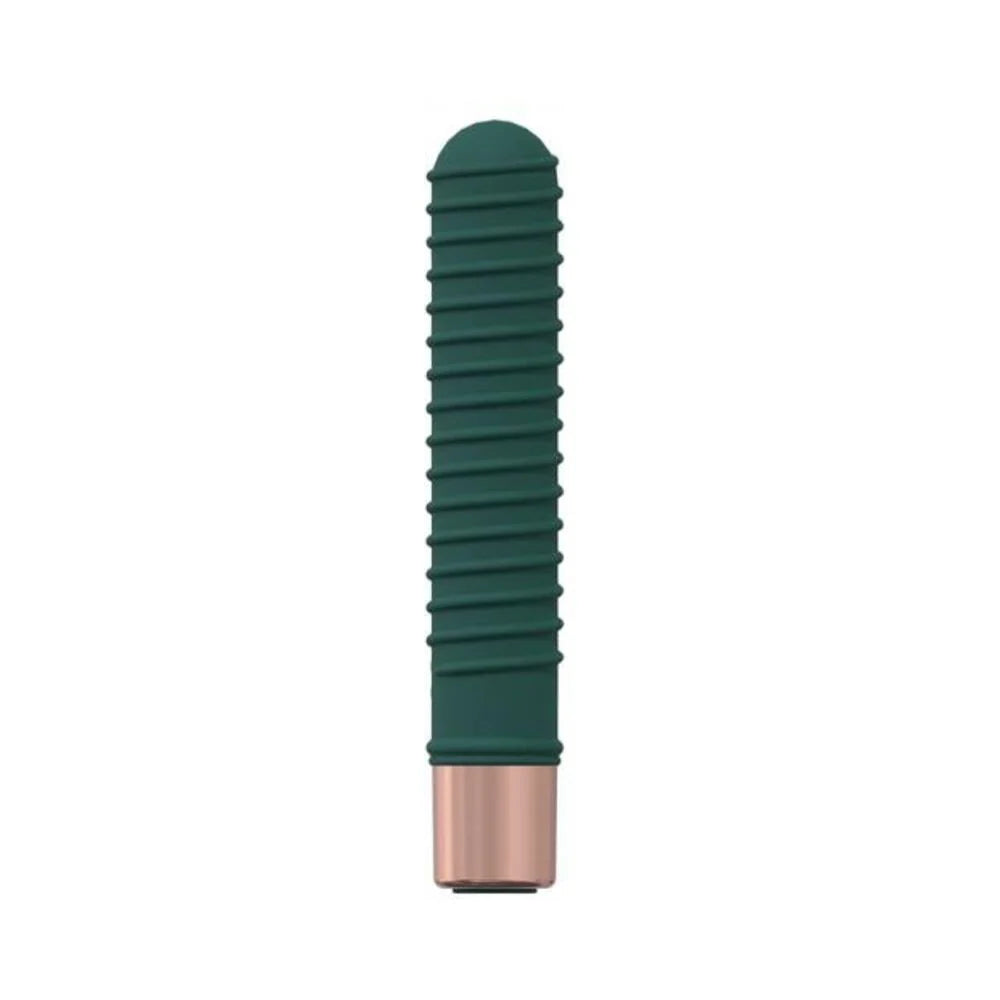 Loveline Poise 10 Speed Mini-vibe Silicone Rechargeable Waterproof Forest Green