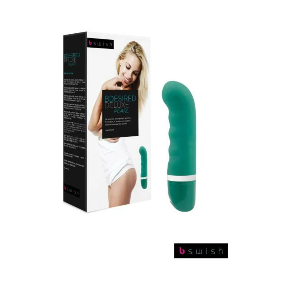 B Swish Bdesired Deluxe Pearl Vibrator Jade