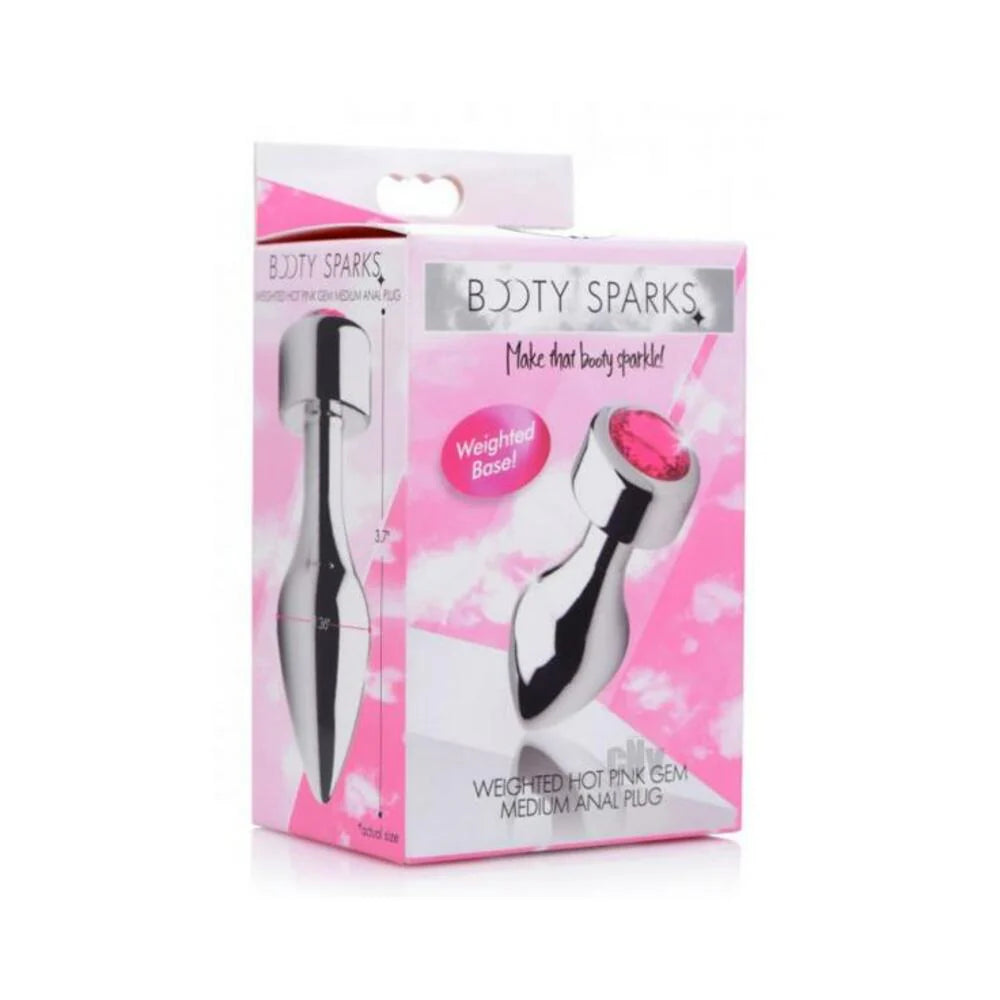 Hot Pink Weighted Aluminum Plug Medium