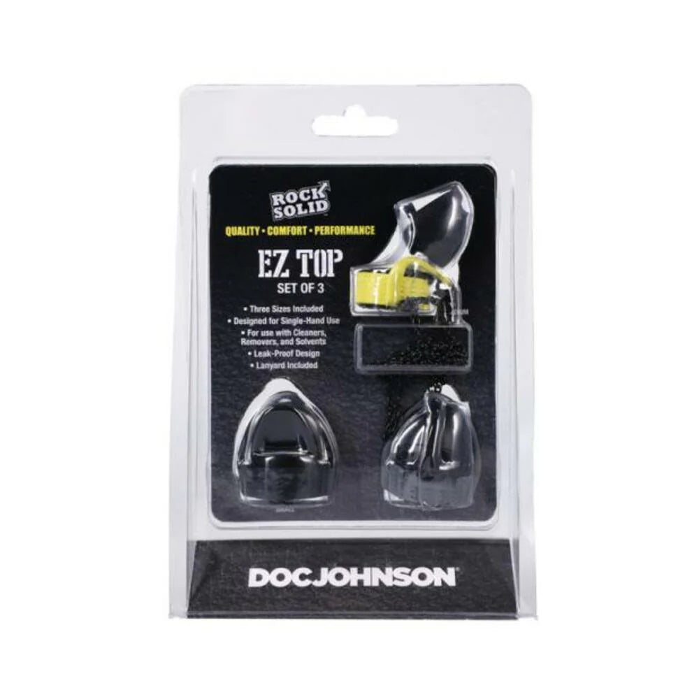 Rock Solid Ez Top 3-piece Set Black/yellow/grey