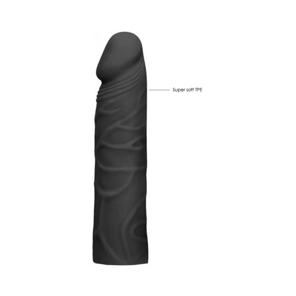 Realrock Skin 7 In. Penis Extender Sleeve Black