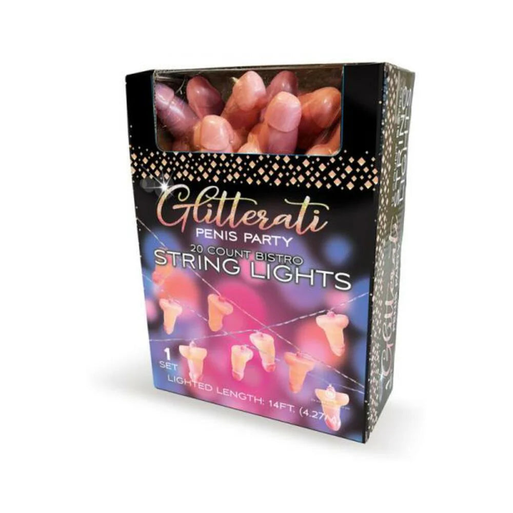 Glitterati Penis Party String Lights 14 Ft.