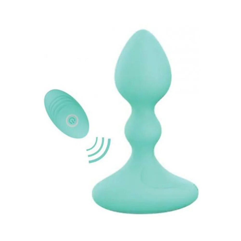 Pink Elephant Lil Rumble Rechargeable Vibe W/remote - Aqua