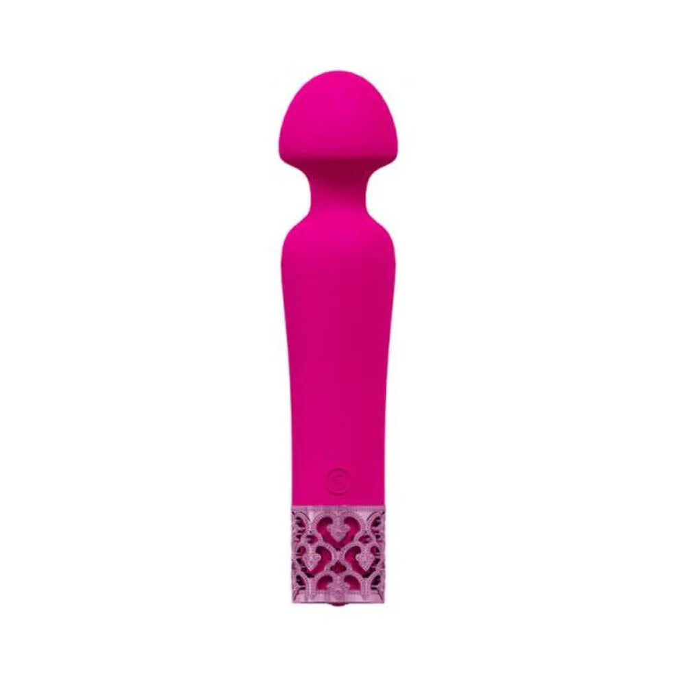 Royal Gems Scepter Silicone Rechargeable Vibrator Pink
